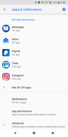 Tap on the Specific App